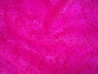 Bloemen motief stoffen - Kant stof - fuchsia - 4800-019