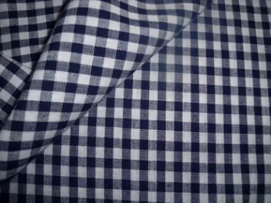 Tuniek stoffen - Katoen stof - Boerenbont ruit (0,4 cm) - donkerblauw - 5582-008