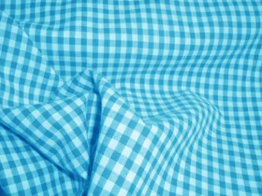 Boerenbont stoffen - Katoen stof - Boerenbont ruit (0,4 cm) - turquoise - 5582-004 op=op