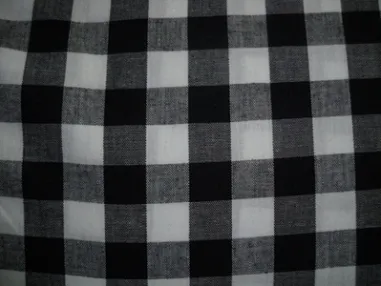 Tuniek stoffen - Katoen stof - Boerenbont ruit (1,5 cm) - zwart - 5583-069