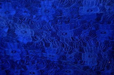 Kobalt blauwe stoffen - Kant stof - kobalt - 4800-013