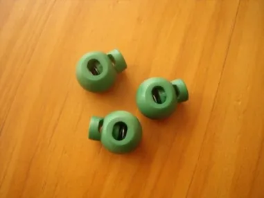Kordelstopper - Kordelstopper rund grasgrün