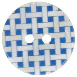 Standaard knopen - Knoop geruit blauw 5601-28-215
