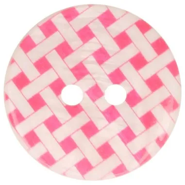 Knopen* - Knoop geruit fuchsia 5601-24-786