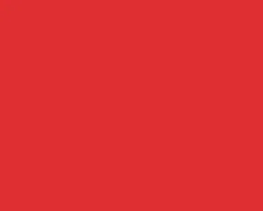 Deelbare ritsen (Bloktanding)* - Deelbare kunststof rits rood met bloktand 50 cm (844)*