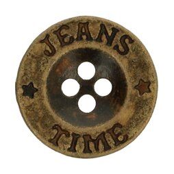 Metallknöpfe - Knopf grau Jeans-Time 1,8 cm (5542/28)