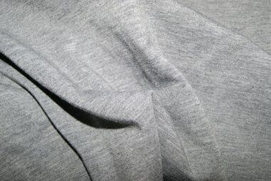 Viskose und Polyester - NB 5439-61 Trikotstoff hellgrau meliert 