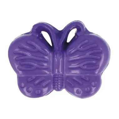 Kunststof knopen - Kinderknoop vlinder paars (5604-1-183)*