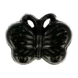 Dieren motief - Kinderknoop vlinder zwart (5604-1-000)*
