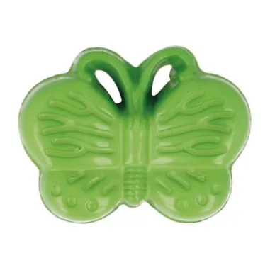 Kunststof knopen - Kinderknoop vlinder groen (5604-1-547)*