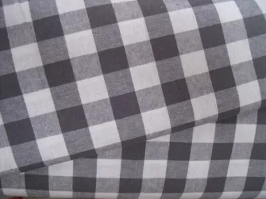 Grijze stoffen - Katoen stof - Boerenbont ruit (1,5 cm) - grijs - 5583-068