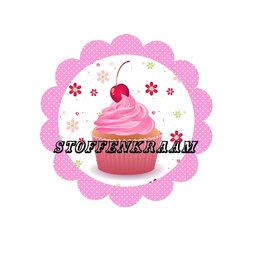 Applicaties - Full color applicatie Cup Cake roze