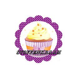 Applicaties - Full color applicatie Cup Cake paars