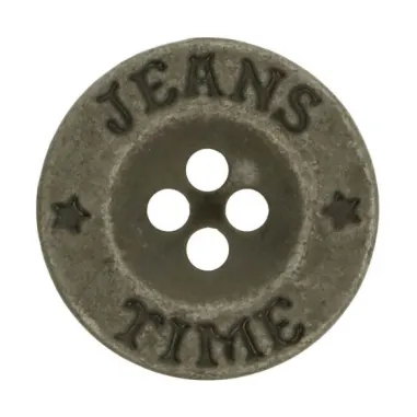 Glatte/Uni Knöpfe - Knopf Jeans Time grau (5542/20)