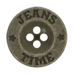 Metallknöpfe - Knopf Jeans Time grau (5542/20)