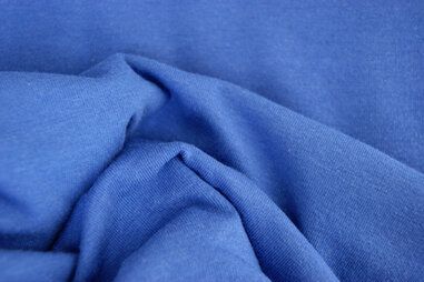 Lichtblauwe stoffen - Tricot stof - jeansblauw - 5438-006