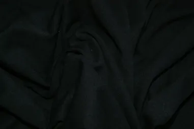 Stof op rol - Tricot stof - uni - zwart - 1773-069