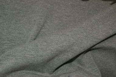 Viskose und Polyester - NB 5439-63 Trikotstoff grau/meliert