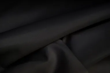 Polyesterstoff - Gobelin - Blumen - schwarz - 3452-001 - Feuerbestendiger Futterstof Baumwolle schwarz