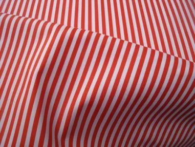 Hooimadam stoffen - Katoen stof - streep - oranje - 5574-036