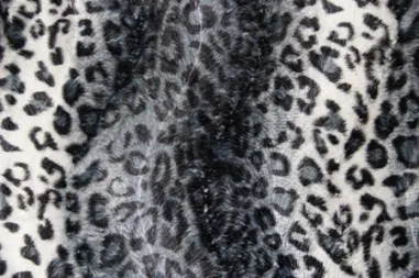 Bedrukte stoffen - Polyester stof - Dierenprint met - grijstinten - 4504-069