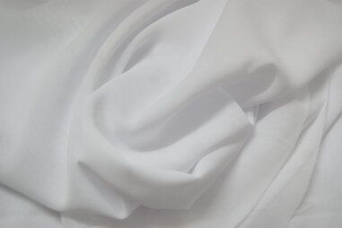 85gr/M² - Voile stof - Chiffon uni - wit - 3969-050