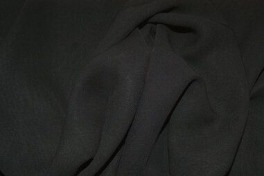 85gr/M² - Voile stof - Chiffon uni - zwart - 3969-069