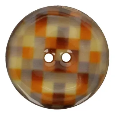 Kunststof knopen - Kokos knoop ruit 5683-64 col 6 paars/bruin