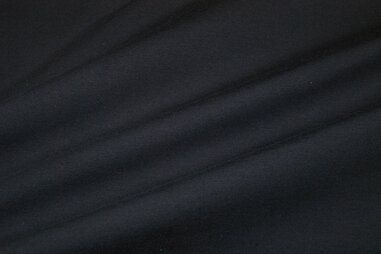 Katoen met elastan stoffen - Tricot stof - donkerblauw - 5438-008