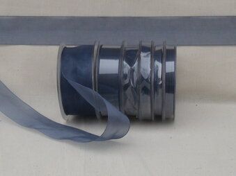 3 mm Band - Organza de luxe 3 mm dunkelgrau (03)