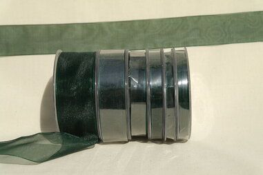 Donkergroen - Organza de luxe 3 mm donkergroen (49)