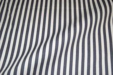 Boerenbont stoffen - Katoen stof - streep - donkergrijs - 5574-068