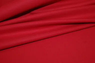 Weihnachtsstoff – French Terry – Der Nussknacker & Weihnachtsbäume – rot – 22707-015 - NB 2888-015 Baumwollköper rot