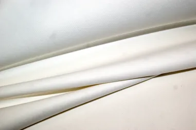 Stretch stof - Satin stretch - ecru - 0748-020 - Keperkatoen stof - wit - 2888-050