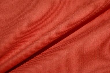 Laagjes kleding stoffen - Ribcord stof - oranje - 9471-036