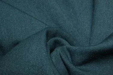 62% polyester, 32% viscose, 6% elastan stoffen - Stretch stof - Bi-stretch - petrol - 1615-024