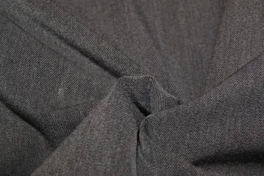 62% polyester, 32% viscose, 6% elastan stoffen - Stretch stof - Bi-stretch grijs - gemeleerd - 1615-068