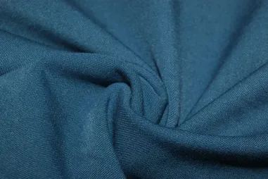 62% polyester, 32% viscose, 6% elastan stoffen - Stretch stof - Bi-stretch - petrol - 1615-124