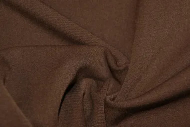 62% polyester, 32% viscose, 6% elastan stoffen - Stretch stof - Bi-stretch - bruin - 1615-258