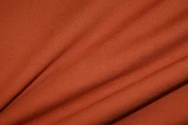 Katoen met elastan stoffen - Tricot stof - terra - 5438-056