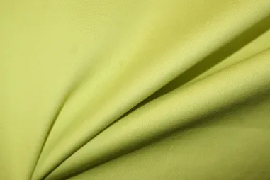 97% katoen, 3% elastan stoffen - Stretch stof - keperkatoen - lime - 2887-023