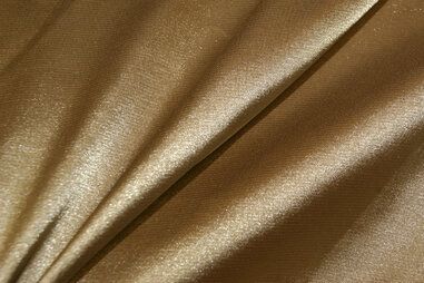 Sjaal stoffen - Satijn stof - stretch licht - goud - 4241-053