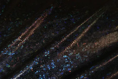 Verkleidekleidung - NB 2213-69 Lamee (dehnbar) folienartig schwarz