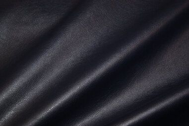 Kledingstoffen - Kunstleer stof - stretch - donkerblauw - 3629-008