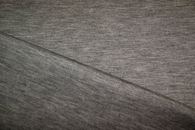Elastische stoffen - Tricot stof - Punta di Roma middengrijs - gemêleerd - 9601-063