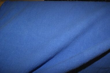 255gr/M² - Linnen stof - Gewassen Ramie - kobaltblauw - 2155-005