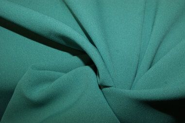 Doorschijnende stoffen - Voile stof - Crepe georgette aqua - groen - 3956-025