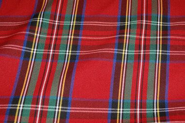 Viskose und Polyester - NB15 5193-015 Schottenkaro rot