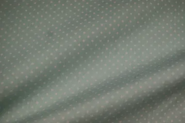 Katoenen stoffen met diverse stippen - Katoen stof - stipjes - mint/wit - 5575-022