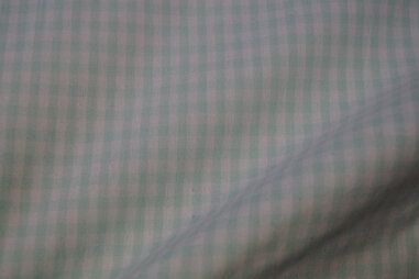 130gr/M² - Katoen stof - Boerenbont ruit (0,4 cm) - mint - 5582-022 op=op